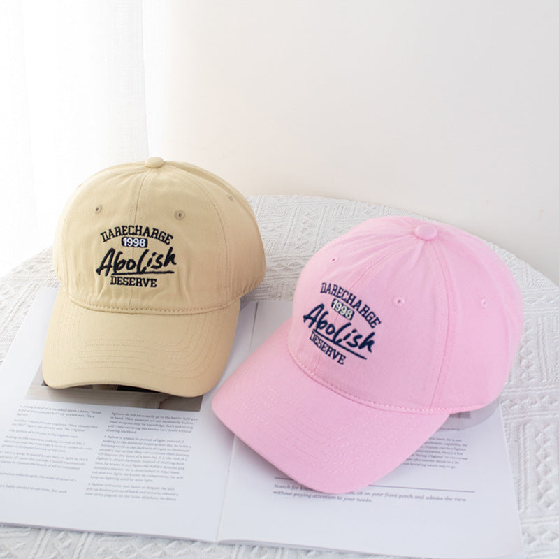 Wholesale Letter Embroidered Baseball Cap Men's and Women's Fashion Cap Shown Small Face